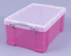 Really Useful Box Aufbewahrungsbox 9,0 l - 39,5 x 25,5 x 15,5 cm transparent, pink