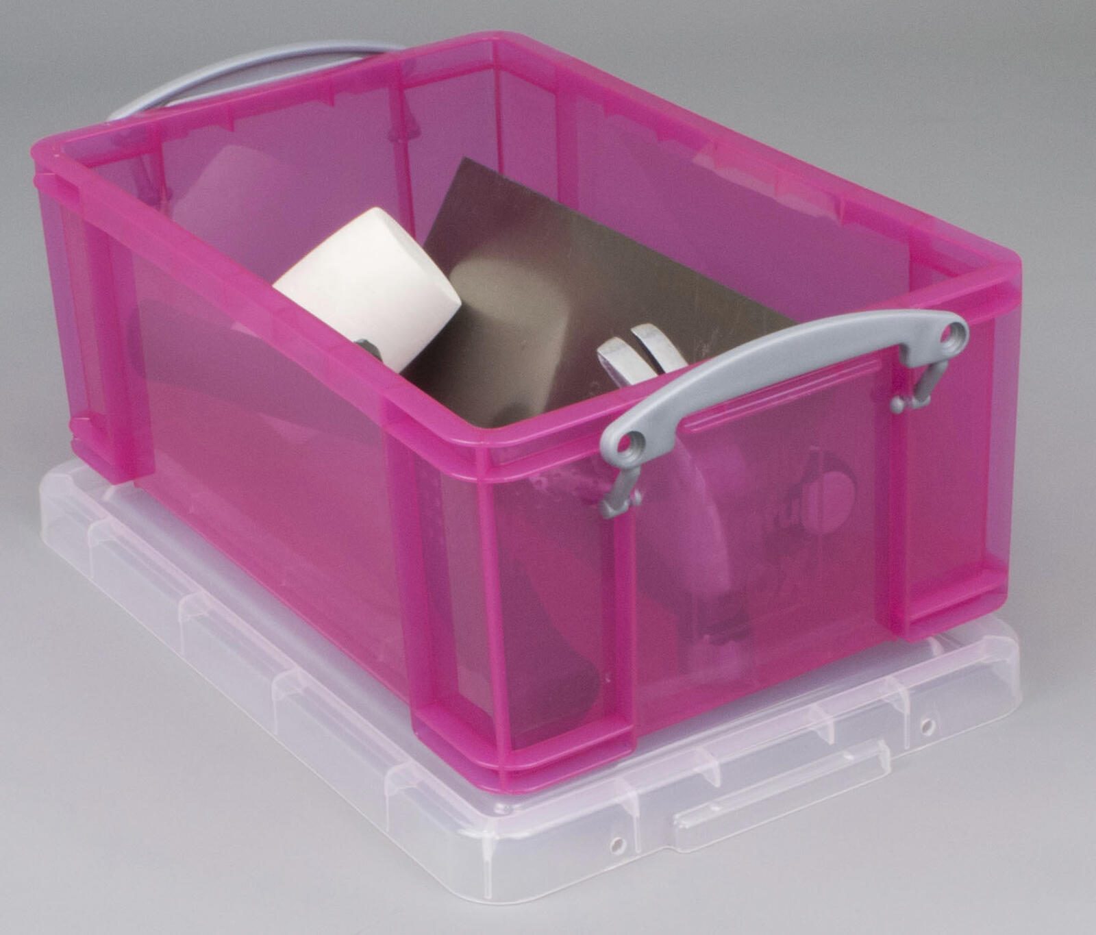 Really Useful Box Aufbewahrungsbox 9,0 l - 39,5 x 25,5 x 15,5 cm transparent, pink