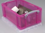 Really Useful Box Aufbewahrungsbox 9,0 l - 39,5 x 25,5 x 15,5 cm transparent, pink