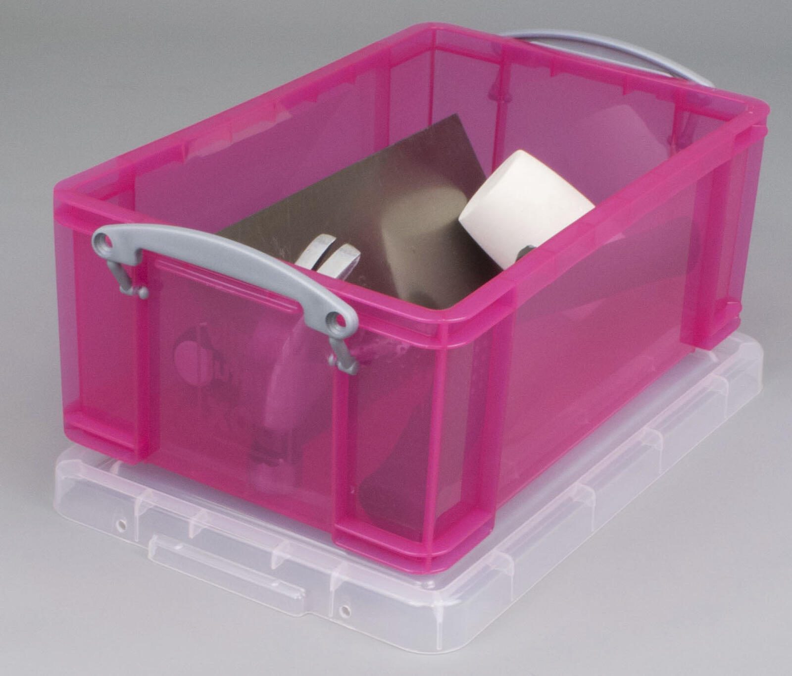 Really Useful Box Aufbewahrungsbox 9,0 l - 39,5 x 25,5 x 15,5 cm transparent, pink
