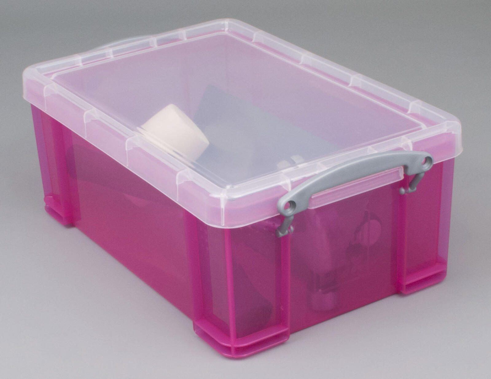 Really Useful Box Aufbewahrungsbox 9,0 l - 39,5 x 25,5 x 15,5 cm transparent, pink