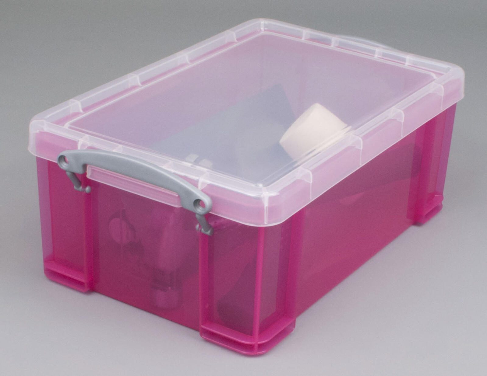 Really Useful Box Aufbewahrungsbox 9,0 l - 39,5 x 25,5 x 15,5 cm transparent, pink