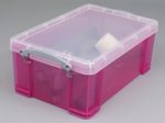 Really Useful Box Aufbewahrungsbox 9,0 l - 39,5 x 25,5 x 15,5 cm transparent, pink