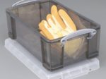 Really Useful Box Aufbewahrungsbox 9,0 l - 39,5 x 25,5 x 15,5 cm transparent, grau