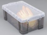 Really Useful Box Aufbewahrungsbox 9,0 l - 39,5 x 25,5 x 15,5 cm transparent, grau