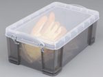 Really Useful Box Aufbewahrungsbox 9,0 l - 39,5 x 25,5 x 15,5 cm transparent, grau