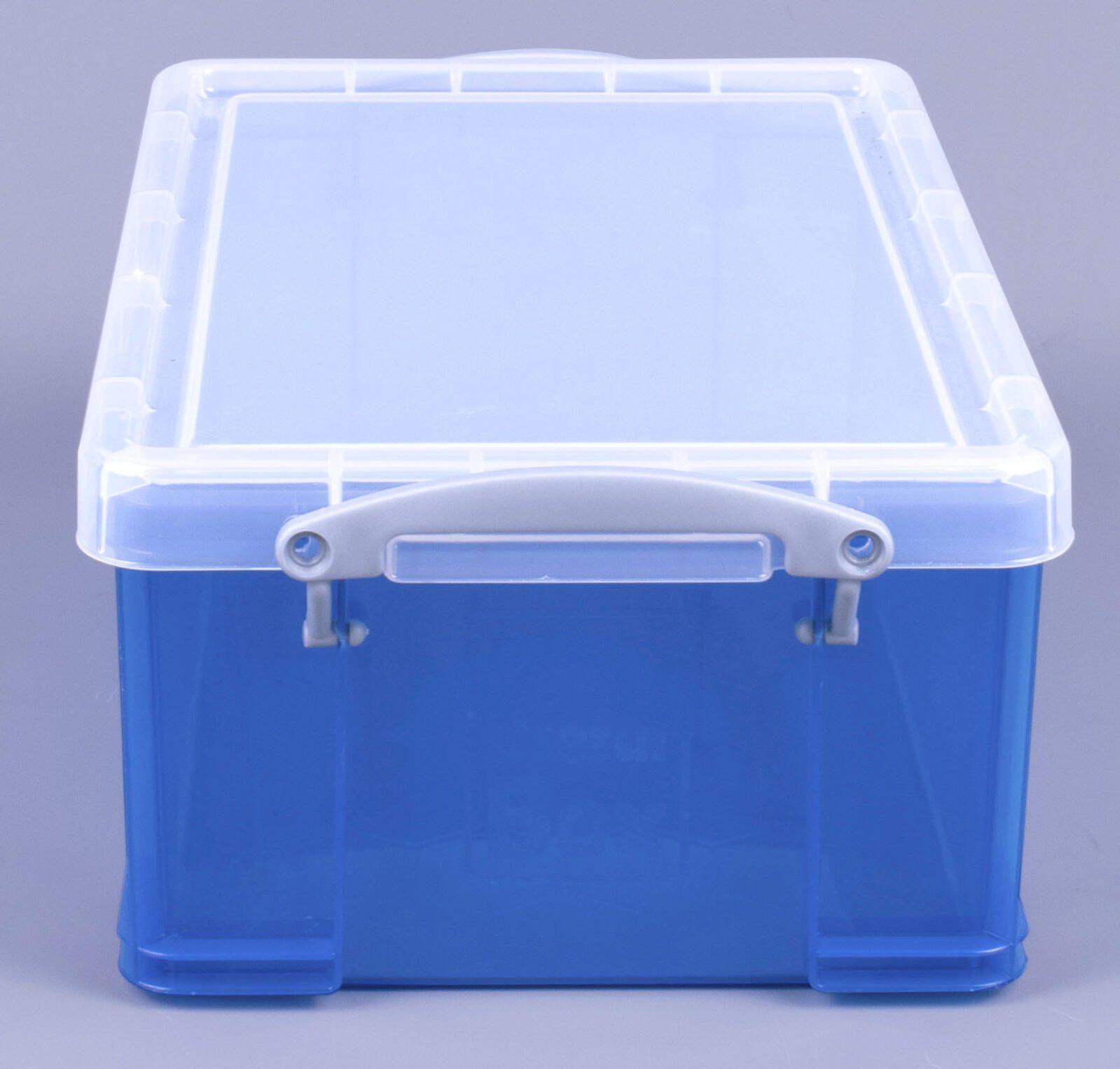 Really Useful Box Aufbewahrungsbox 9,0 l - 39,5 x 25,5 x 15,5 cm transparent, blau