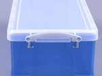 Really Useful Box Aufbewahrungsbox 9,0 l - 39,5 x 25,5 x 15,5 cm transparent, blau