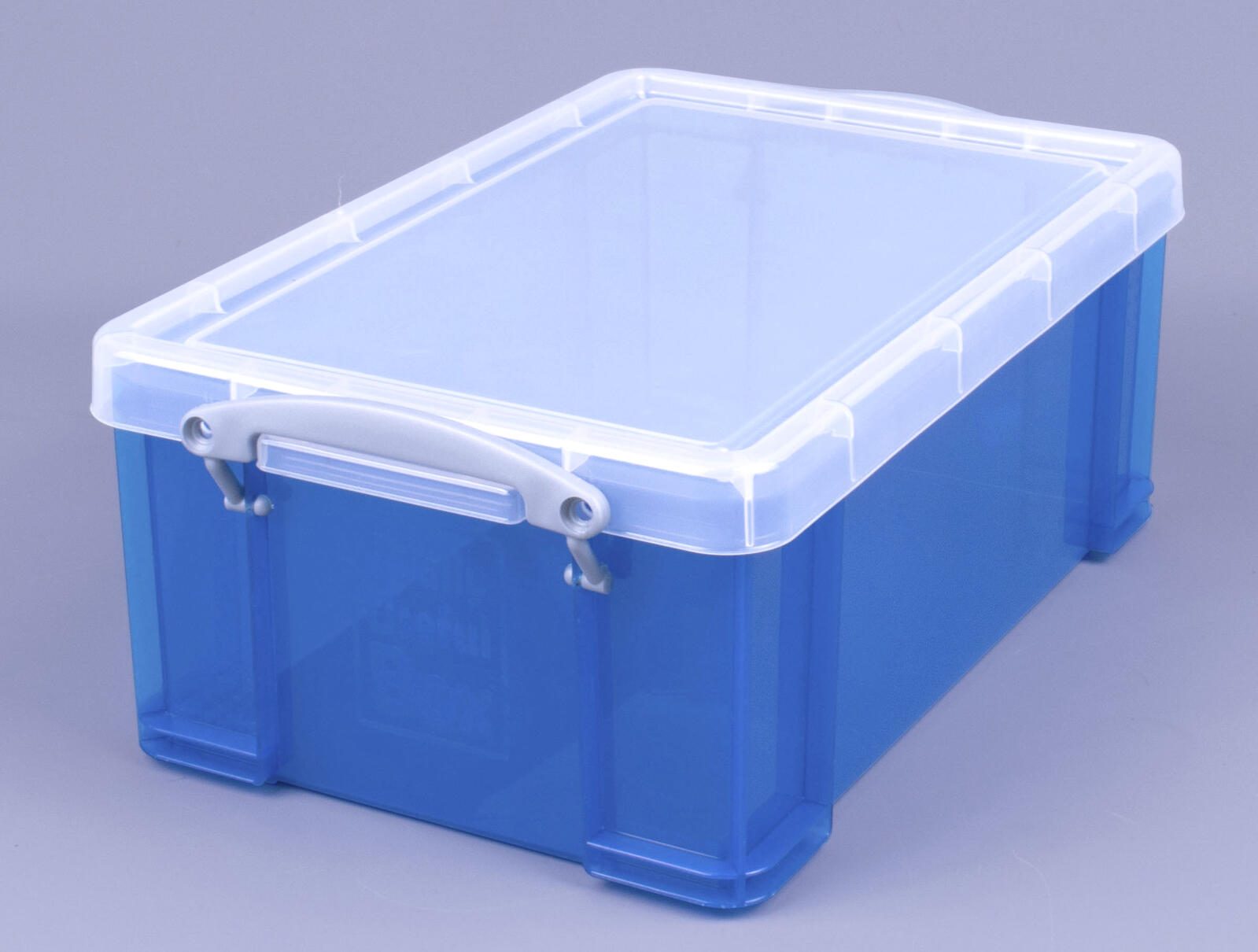 Really Useful Box Aufbewahrungsbox 9,0 l - 39,5 x 25,5 x 15,5 cm transparent, blau