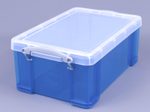 Really Useful Box Aufbewahrungsbox 9,0 l - 39,5 x 25,5 x 15,5 cm transparent, blau
