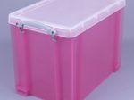 Really Useful Box Aufbewahrungsbox 19,0 l - 39,5 x 25,5 x 29,0 cm transparent, pink