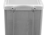 Really Useful Box Aufbewahrungsbox 19,0 l - 39,5 x 25,5 x 29,0 cm transparent, grau