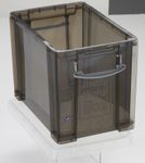 Really Useful Box Aufbewahrungsbox 19,0 l - 39,5 x 25,5 x 29,0 cm transparent, grau