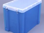 Really Useful Box Aufbewahrungsbox 19,0 l - 39,5 x 25,5 x 29,0 cm transparent, blau