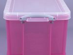 Really Useful Box Aufbewahrungsbox 35,0 l - 48,0 x 39,0 x 31,0 cm transparent, pink