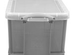 Really Useful Box Aufbewahrungsbox 35,0 l - 48,0 x 39,0 x 31,0 cm transparent, grau