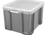 Really Useful Box Aufbewahrungsbox 35,0 l - 48,0 x 39,0 x 31,0 cm transparent, grau