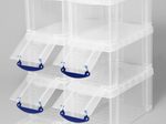 Really Useful Box Aufbewahrungsbox 8,0 l - 34,0 x 20,0 x 17,5 cm transparent