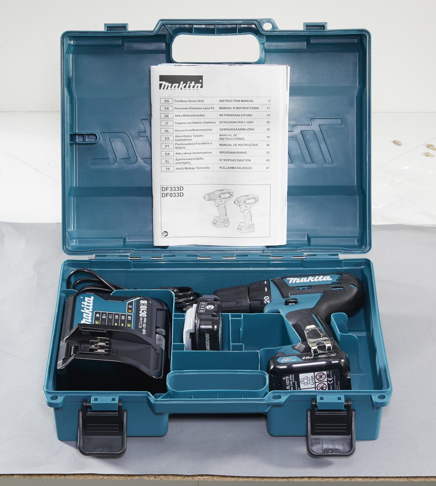 makita Akku-Bohrschrauber-Set DF333DSAE