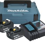 Power Source Kit 2x Akku BL1830B 18V 3,0 Ah, Schnellladegerät DC18RC, MAKPAC Gr.