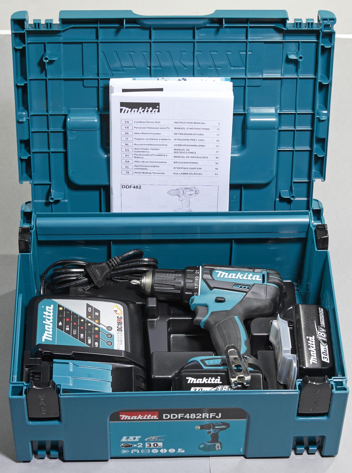 makita Akku-Bohrschrauber-Set DDF482RFJ