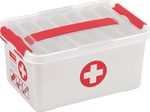 sunware® Erste-Hilfe-Box the q-line 6,0 l - 30,0 x 20,0 x 14,5 cm weiß/rot