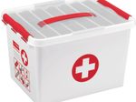 sunware® Erste-Hilfe-Box the q-line 22,0 l - 40,0 x 30,0 x 26,0 cm weiß/rot