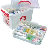 sunware® Erste-Hilfe-Box the q-line 22,0 l - 40,0 x 30,0 x 26,0 cm weiß/rot