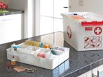 sunware® Erste-Hilfe-Box the q-line 22,0 l - 40,0 x 30,0 x 26,0 cm weiß/rot