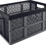 helit Klappbox the flap-line 32,0 l - 35,0 x 47,5 x 22,7 cm anthrazit/schwarz