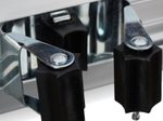 relaxdays Wandhalterung silber, schwarz