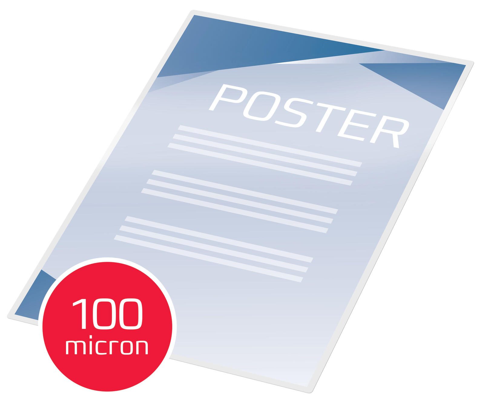 GBC Laminierfolien glänzend 100 mikron A3