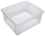 flink & sauber Aufbewahrungsbox 17,0 l - 40,0 x 35,0 x 17,0 cm transparent
