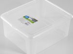 flink & sauber Aufbewahrungsbox 17,0 l - 40,0 x 35,0 x 17,0 cm transparent