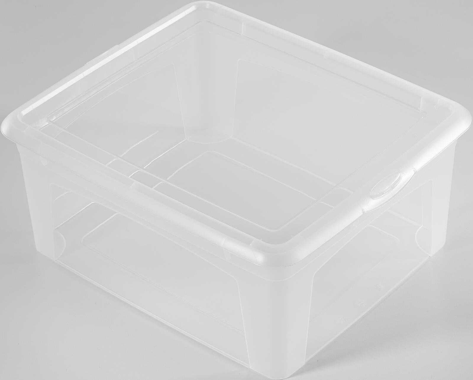 flink & sauber Aufbewahrungsbox 17,0 l - 40,0 x 35,0 x 17,0 cm transparent