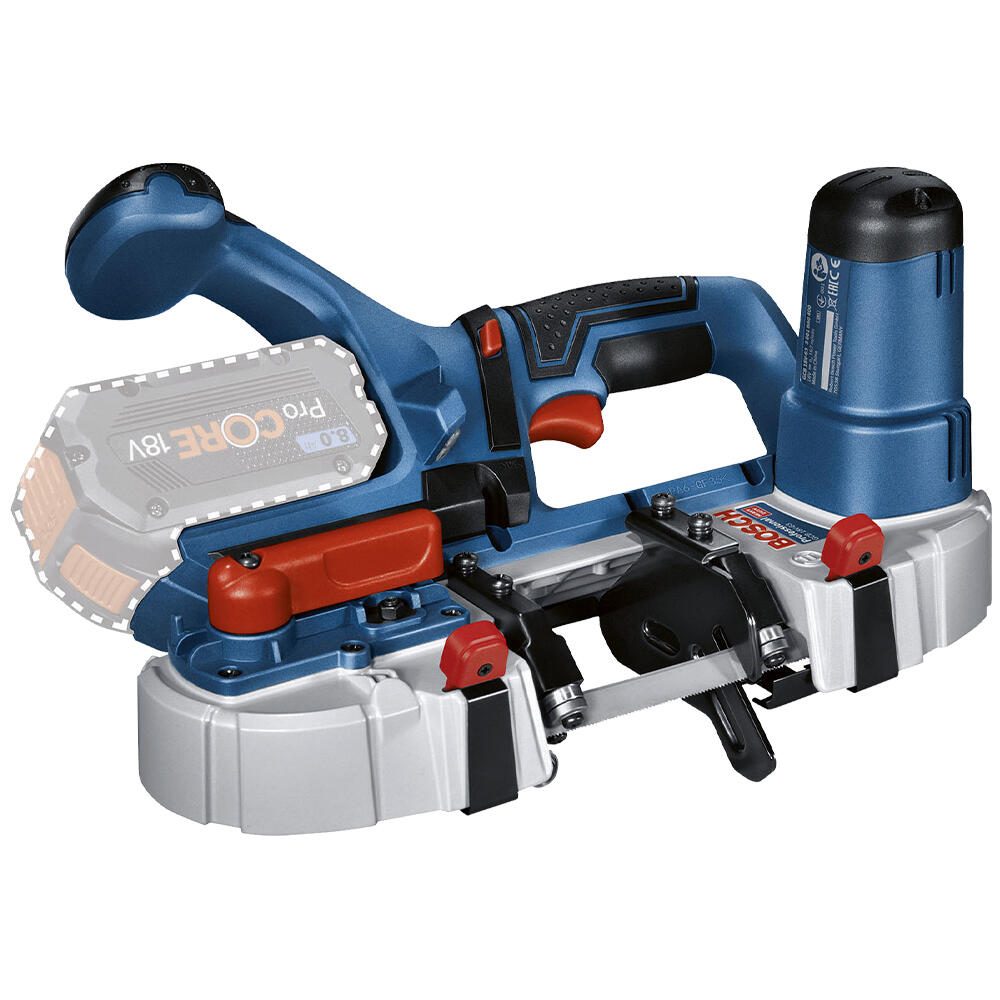 BOSCH Professional Akku-Bandsäge GCB 18V-63 Solo + L-BOXX