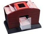 relaxdays elektrisch, Holzoptik Kartenmischgerät
