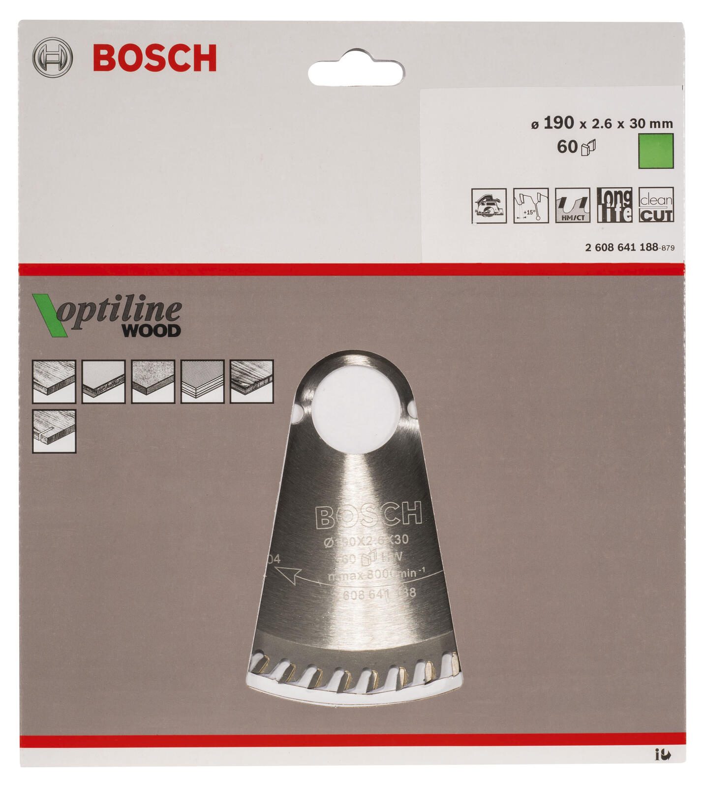 BOSCH Optiline Wood Kreissägeblatt 1 St.
