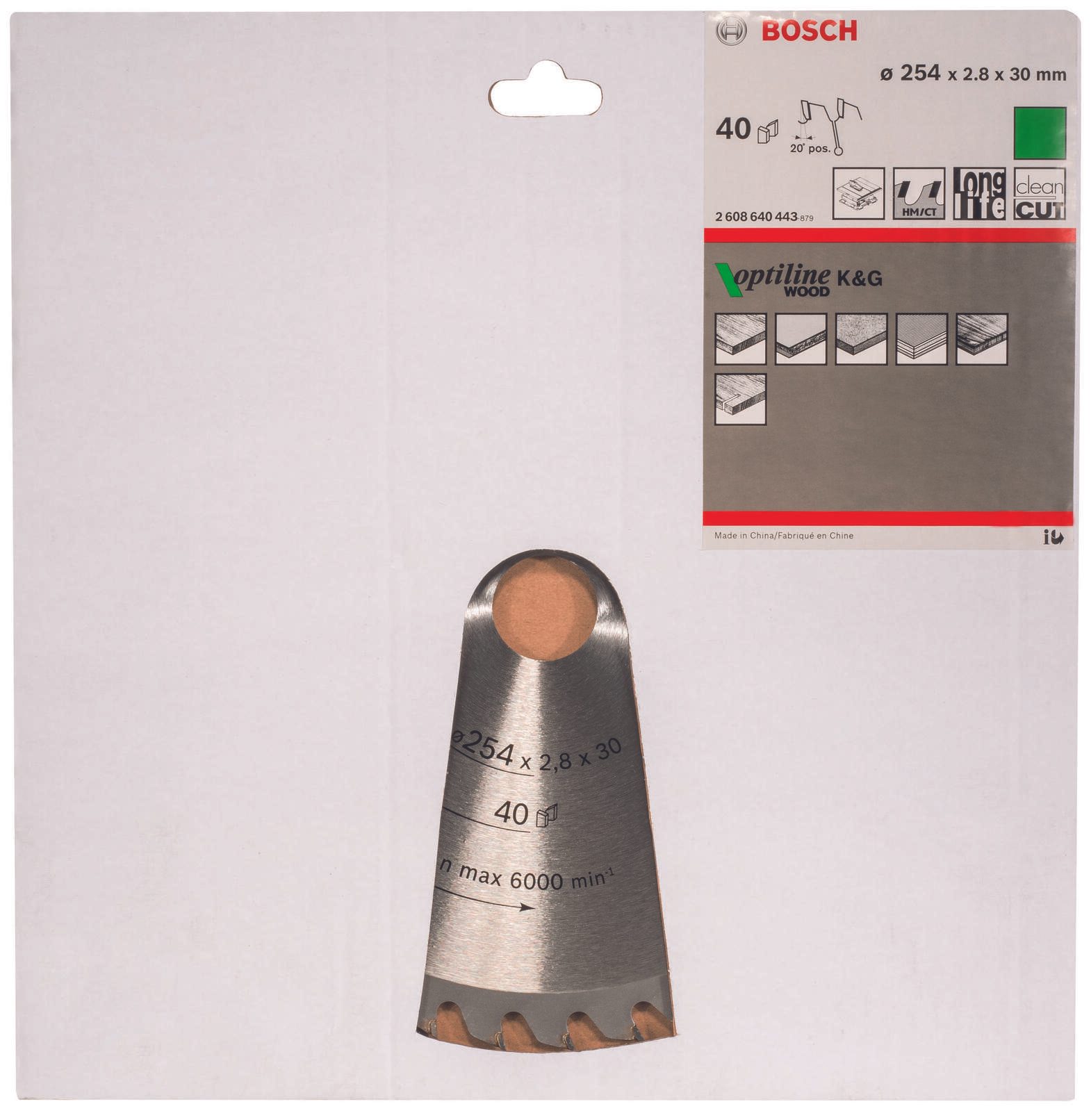 BOSCH Optiline Wood Kreissägeblatt 1 St.