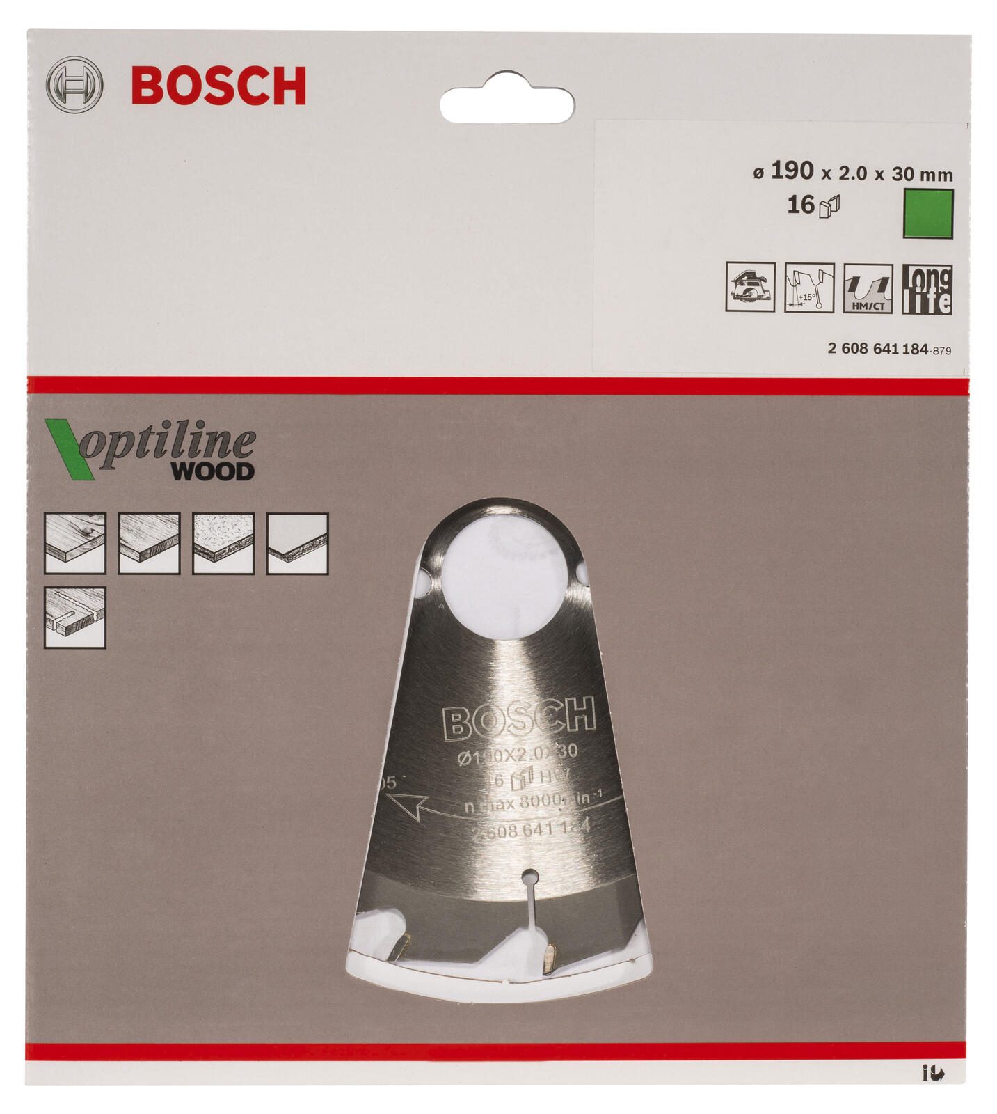 BOSCH Optiline Wood Kreissägeblatt 1 St.