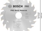 BOSCH Standard for Multi Material Kreissägeblatt 1 St.