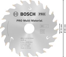 BOSCH Standard for Multi Material Kreissägeblatt 1 St.