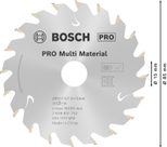 BOSCH Standard for Multi Material Kreissägeblatt 1 St.