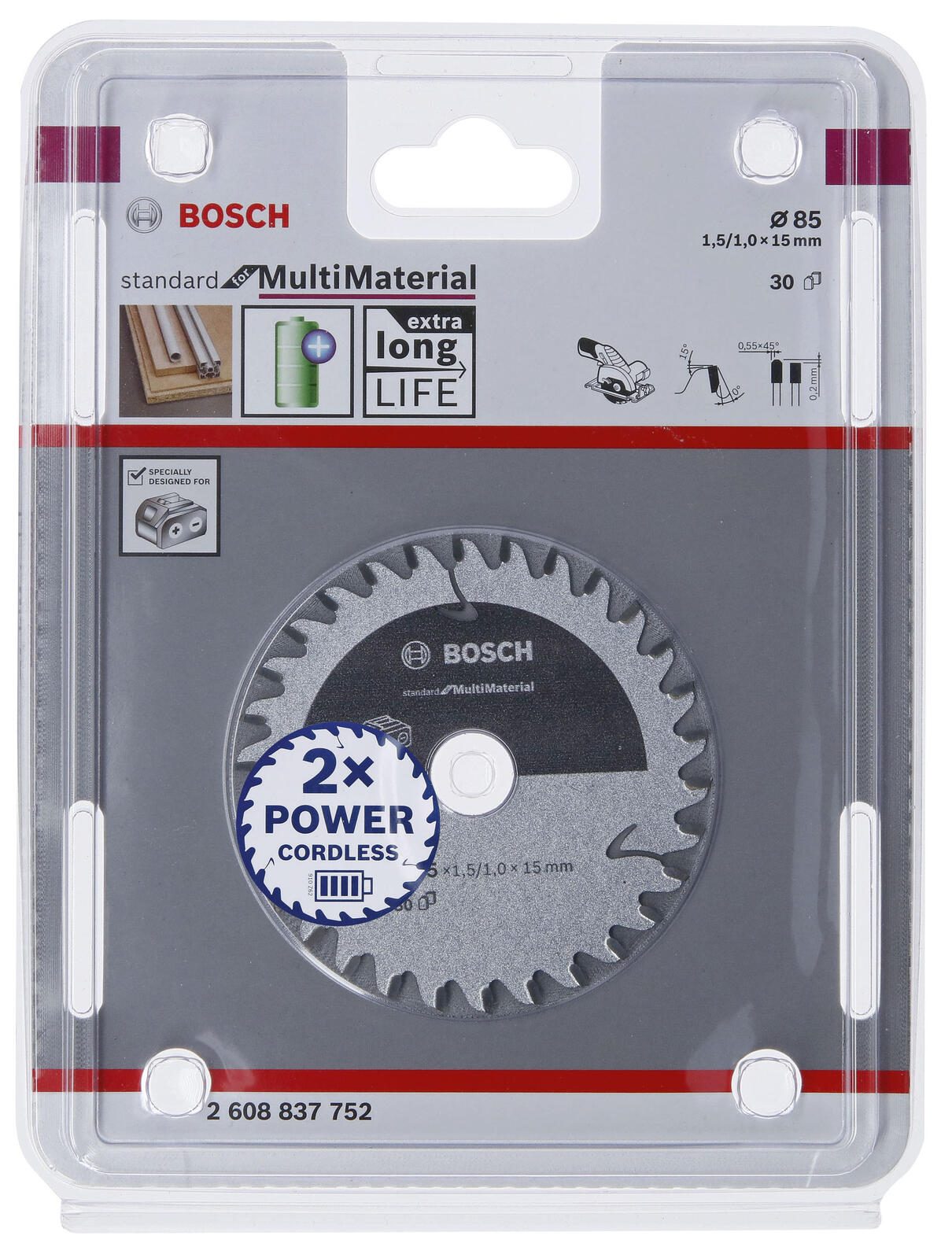 BOSCH Standard for Multi Material Kreissägeblatt 1 St.