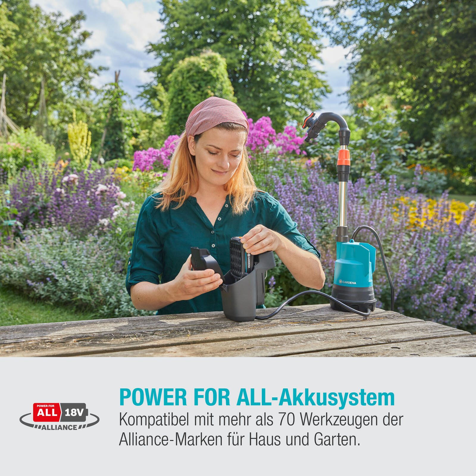 GARDENA Regenfasspumpe 2000/2 Ready-to-Use