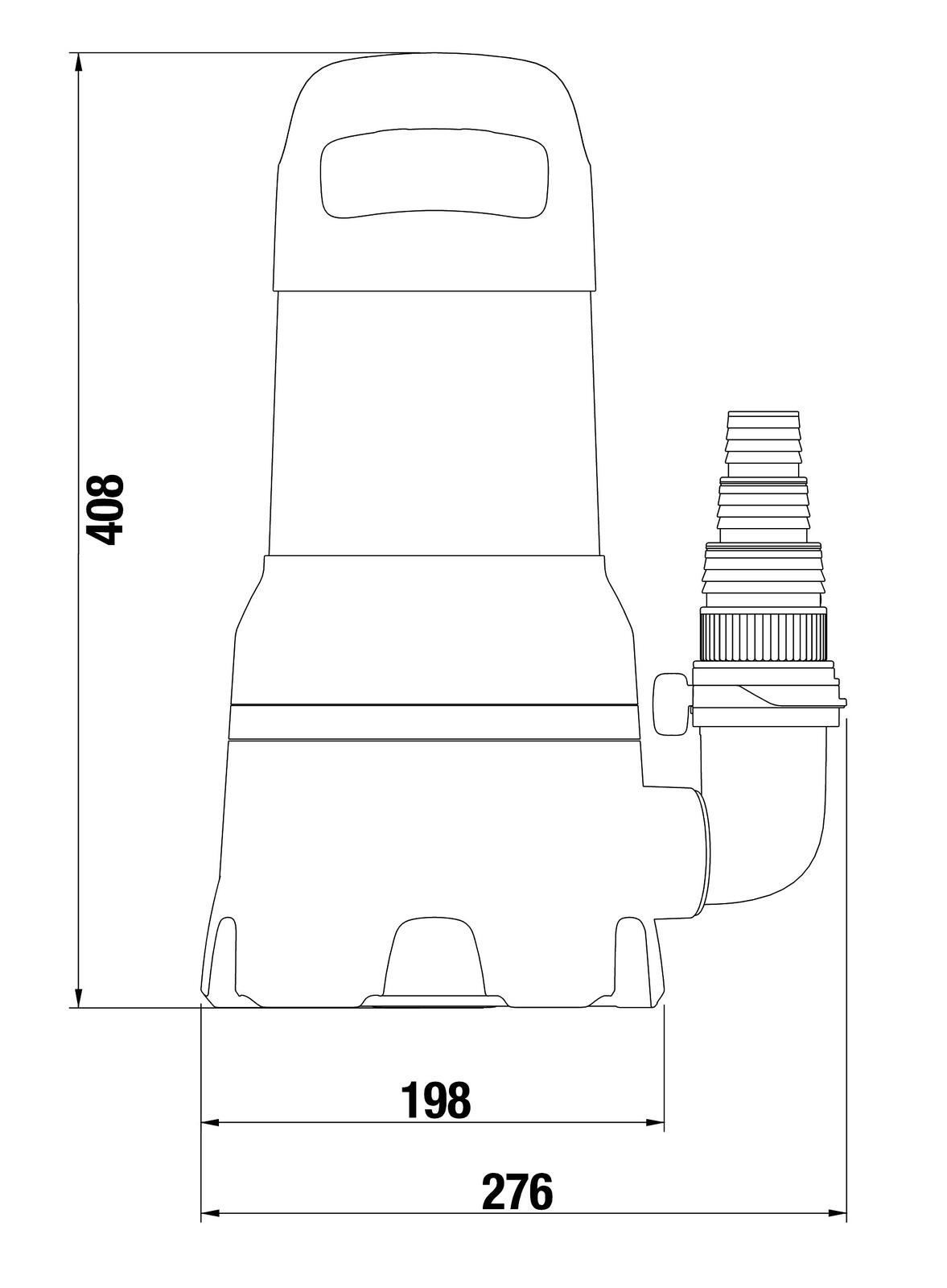 GARDENA Schmutzwasser-Tauchpumpe 25000