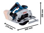 BOSCH Professional Akku-Handkreissäge GKS 18V-57-2 mit L-BOXX
