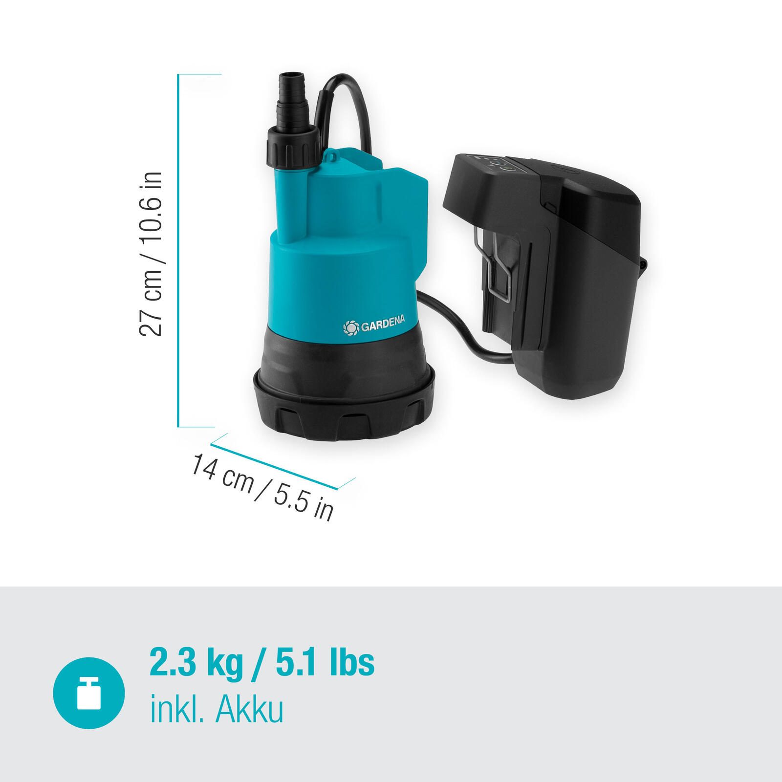 GARDENA Gartenpumpe 2000/2