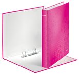 LEITZ Ringbuch 2-Ringe DIN A4 4 cm pink