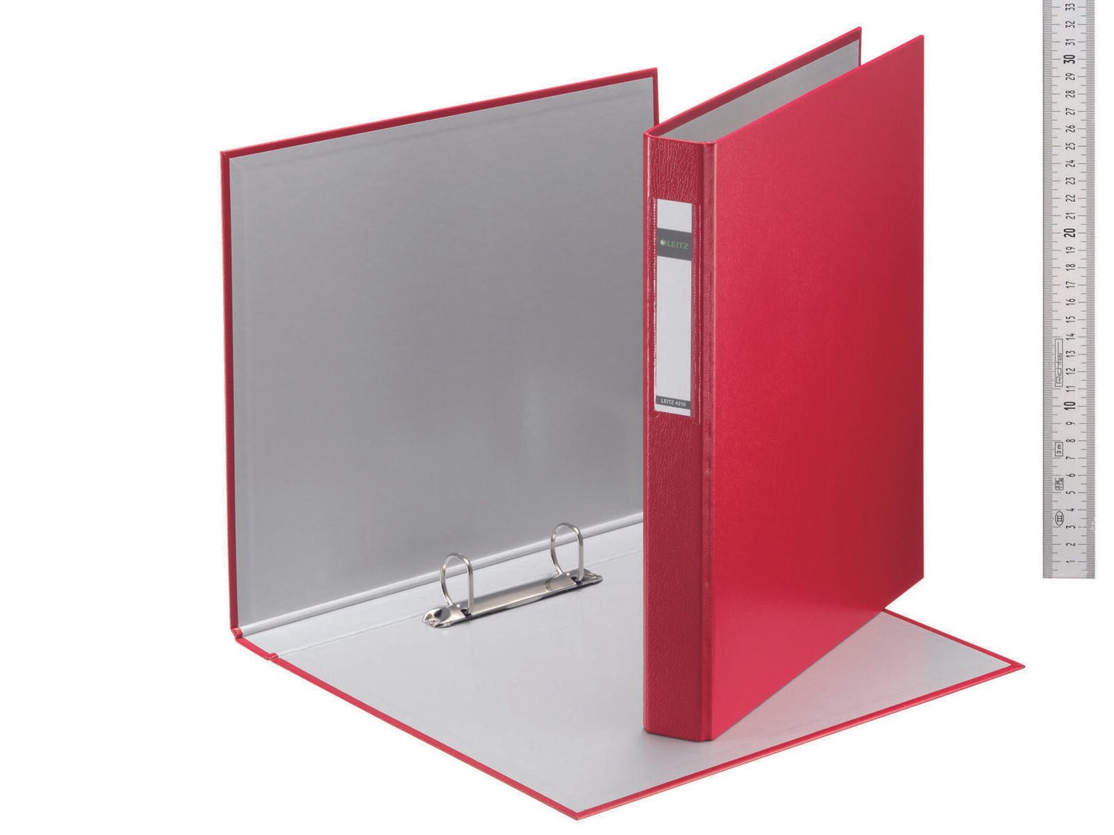 LEITZ Ringbuch 2-Ringe DIN A4 4 cm rot